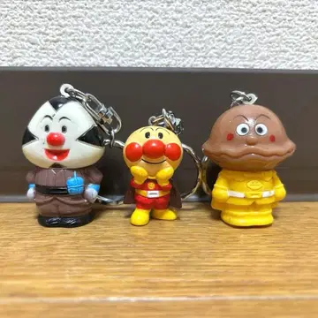 호빵맨 카레빵맨 주먹밥맨 키링 세트 레트로