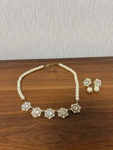 결혼식 파티 목걸이 귀찌