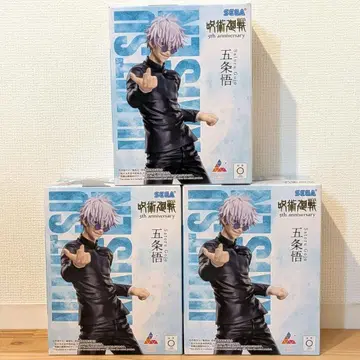 주술회전 피규어 고죠 사토루 5주년 기념 라운드원 한정판 3체 세트