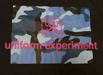 uniform experiment 카모 패턴 티셔츠 블랙