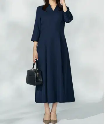 audire 캐서린 플레어 드레스 네이비 원피스