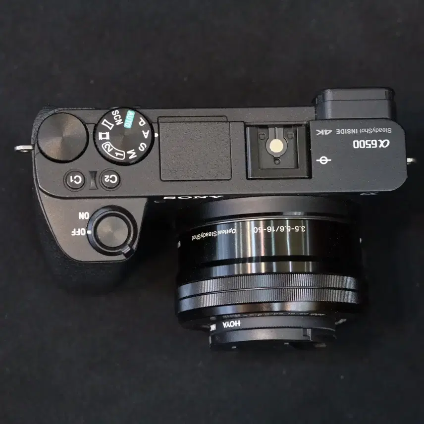 소니 A6500 미러리스 카메라 + 16-50mm 렌즈