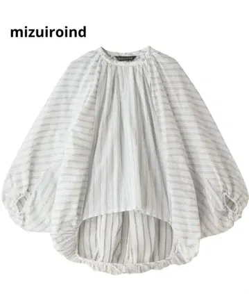 mizuiroind 2023 스트라이프 벌룬 셔츠