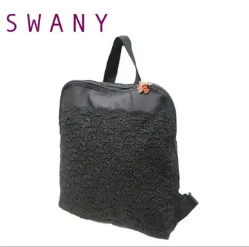 스와니 헬로키티 긴자와 레이스 콜라보 럭색 블랙