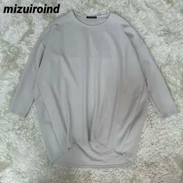 mizuiroind 미즈이로 인드 크루넥 코쿤 풀오버 그레이