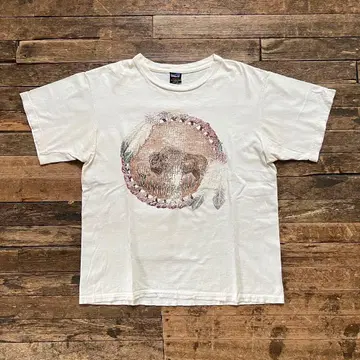 90s Patagonia 파타고니아 레어 프린트 T셔츠 블랙택 M
