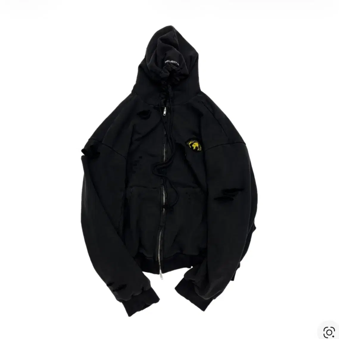 Only one item) Project GR Reversible laser-cut hooded zip-up
