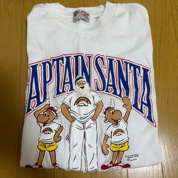 CAPTAIN SANTA 캐릭터 T셔츠 L 레어 디자인