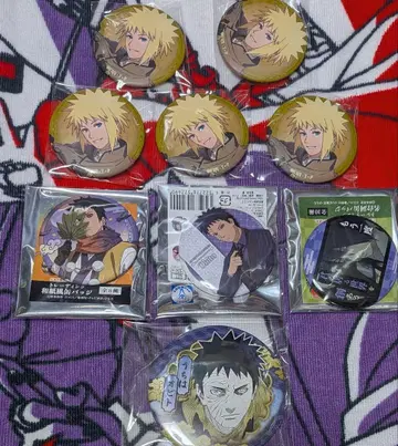 NARUTO 우치하 오비토 나미카제 미나토 캔뱃지 세트