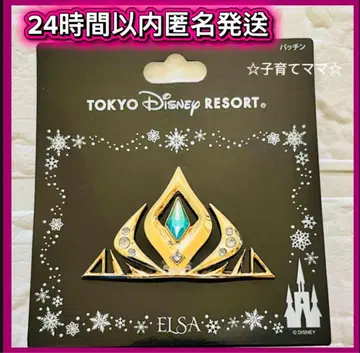 [ 새상품 ] 디즈니 리조트 안나 엘사 패치 티아라 헤어핀