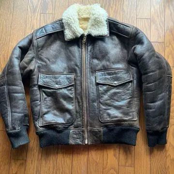 양가죽 봄버 자켓 S 사이즈 미국 Overland 제