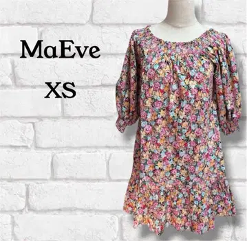 MaEve 원피스 XS 꽃무늬 핑크 계열 여성용