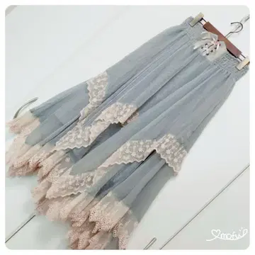 axes femme 불규칙 밑단 롱 스커트