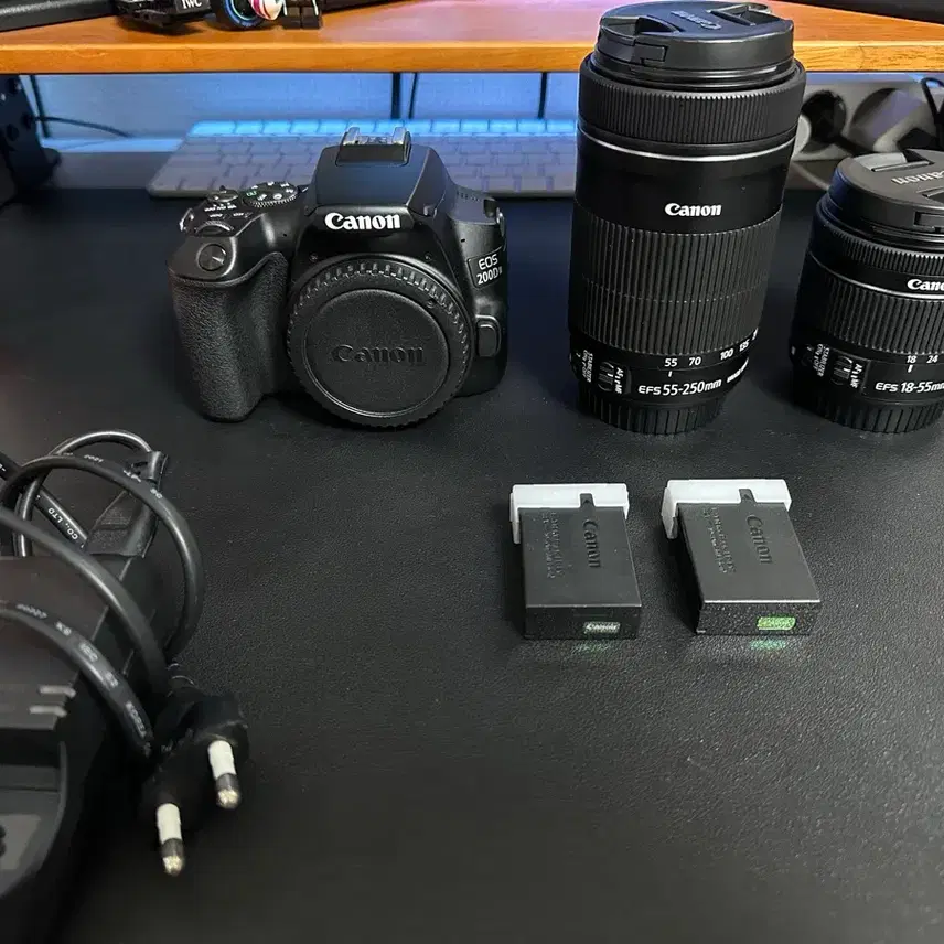 캐논 EOS 200D II DSLR 카메라 STM + 55-250mm 망