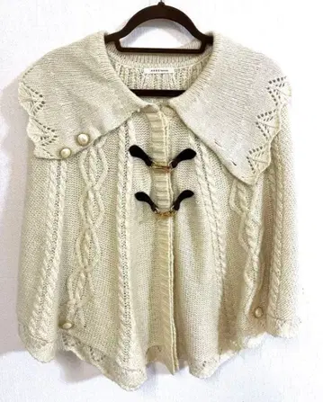 axes femme 니트 판초 모리걸 위시코어 헤이세이