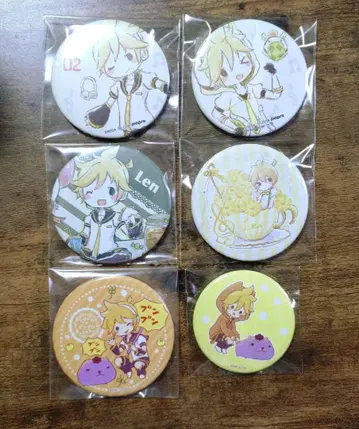 카가미네 렌 캔뱃지 그래프아트 Project DIVA 피크닉 꽃
