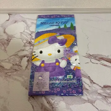 새상품 헬로키티 홋카이도 라벤더 핸드 타월 타월 손수건