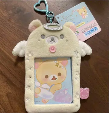 코리락쿠마 봉제 인형 사진 키링 봉제 인형 키링 천사