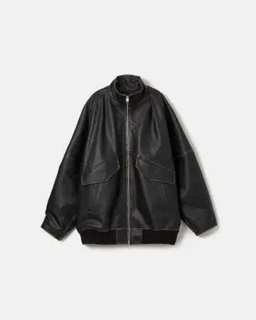 08sircus 2tone goth leather mid blouson