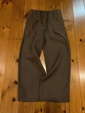 무인양품 MUJI 린넨 팬츠 브라운 size S