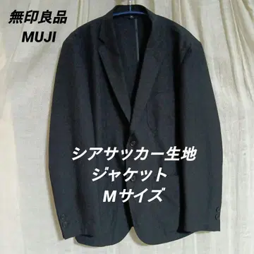 무인양품 자켓 시어서커 원단 네이비 M 사이즈 330565-355