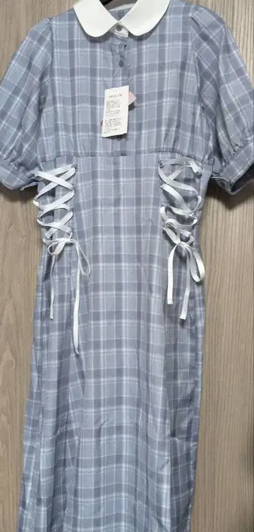 시마무라 maki 체크 원피스