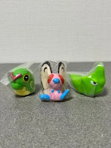 포켓몬 키즈 손가락 인형 캐터피 란셀 프리 새상품 세트 포켓몬