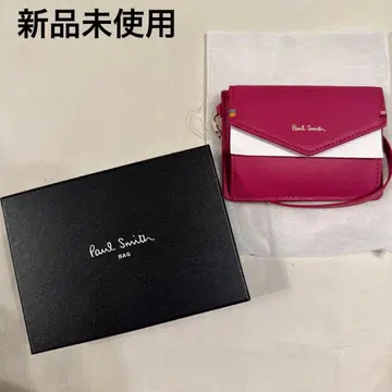 폴스미스 미사용 새상품 교통카드 지갑 카드 케이스 (핑크)