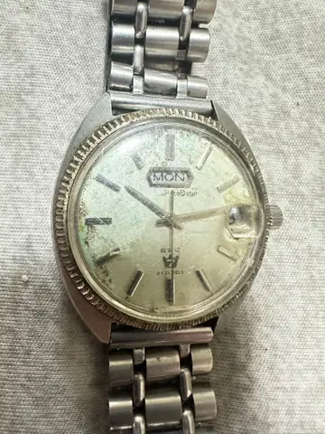 CITIZEN 시티즌 오토 데이터 자동 감기 손목시계 플루티드 베젤