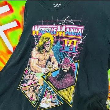 XL 프로레슬링 WRESTLE MANIA 레슬매니아 블랙 T셔츠