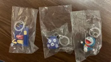 [미사용, 미개봉] 도라에몽 메지루시 키링 3개 세트