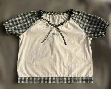 핑크하우스 셔츠 이소재 프릴 리본