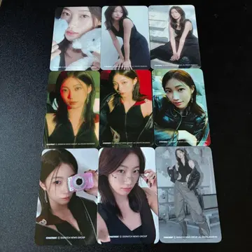 LE SSERAFIM 카즈하 dicon 9장 랜티큘러 트레이딩 카드