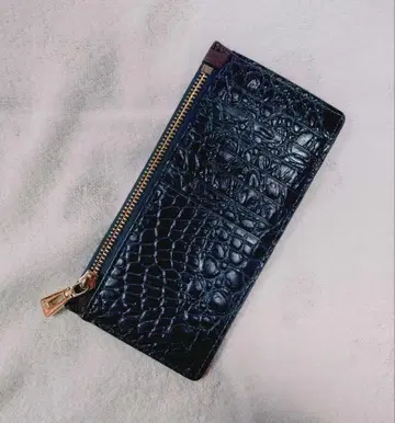 LEATHERJEWELS 카드 케이스 지갑 크로커다일 패턴 그린