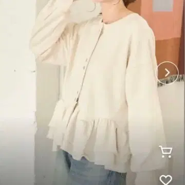 FREAK'S STORE 2way 밑단 프릴 숏 페플럼 풀오버