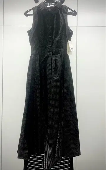 [ 미사용 ] SNIDEL 반팔 원피스/BLK/도트/SWFO232062/