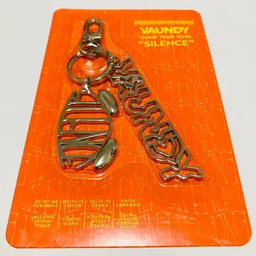 Vaundy 메탈 로고 키체인 SILENCE 실버 키링