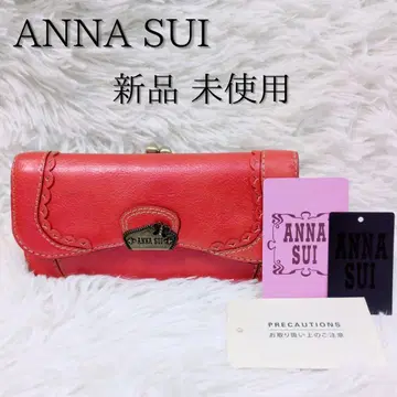 레어 미사용 ANNA SUI 안나수이 가마구치 가죽 장지갑 버터플라이