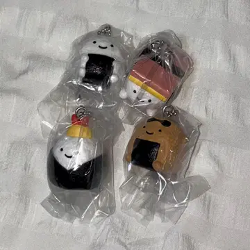 무엇이든 생물 노리 오니기리 가게 마스코트 스윙 4세트