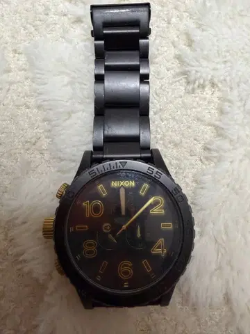 NIXON 크로노그래프 블랙 시계