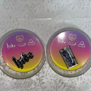 hide 핀즈 캡슐 핀 배지 로고 로켓 다이브