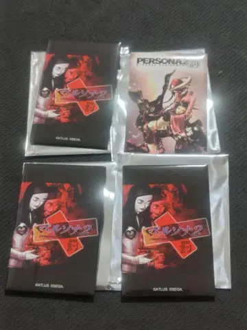 P30th 패키지 아트 캔뱃지 페르소나 2 죄 벌 캔뱃지 4개 세트