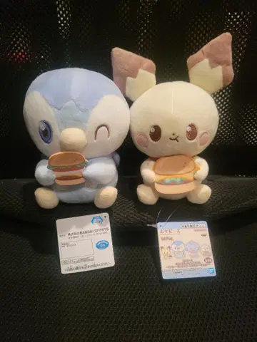포켓몬 포켓피스 봉제 인형 맛있는 시간 피츄 팽도리