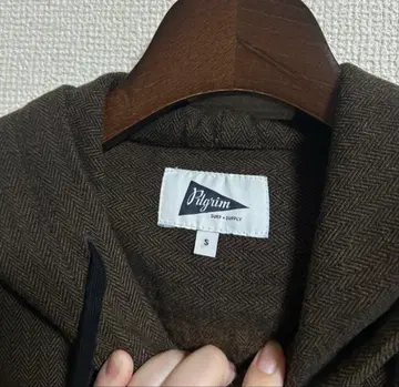 PILGRIM SURF+SUPPLY 헤링본 후드 셔츠 자켓