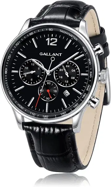 GALLANT 크로노그래프 손목시계 블랙