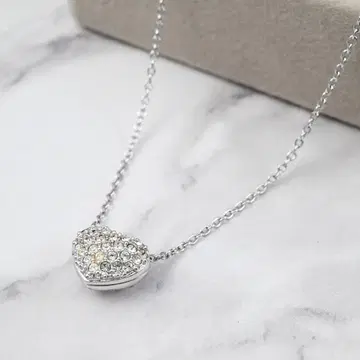 SWAROVSKI 스와로브스키 통통한 입체 하트 고급스러운 화려한 목걸이