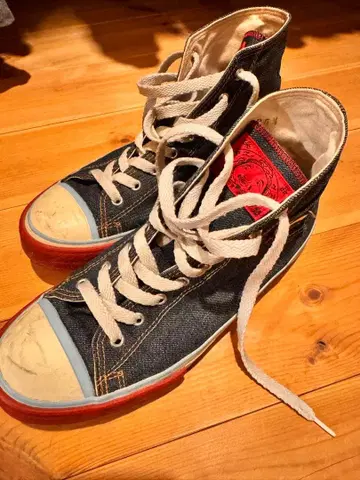 evisu/에비수/하이컷 스니커즈/레어