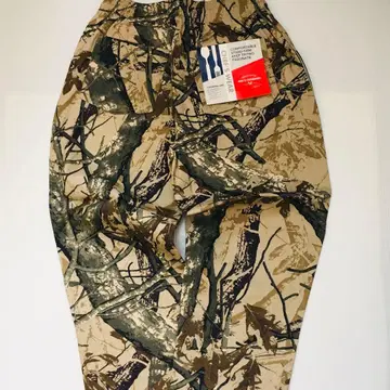 택 포함 새상품 미사용 L 리얼트리 카모 셰프 팬츠