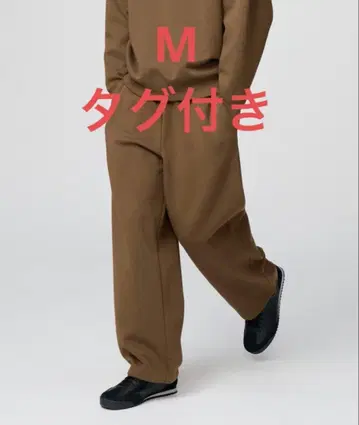 새상품 UNIQLO C 유니클로 C 맨투맨 와이드 팬츠 브라운 M