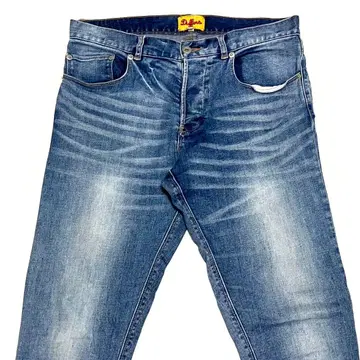 아름다운 실루엣 DUFFER 오니히게 버튼 플라이 데님 팬츠 남성용 L